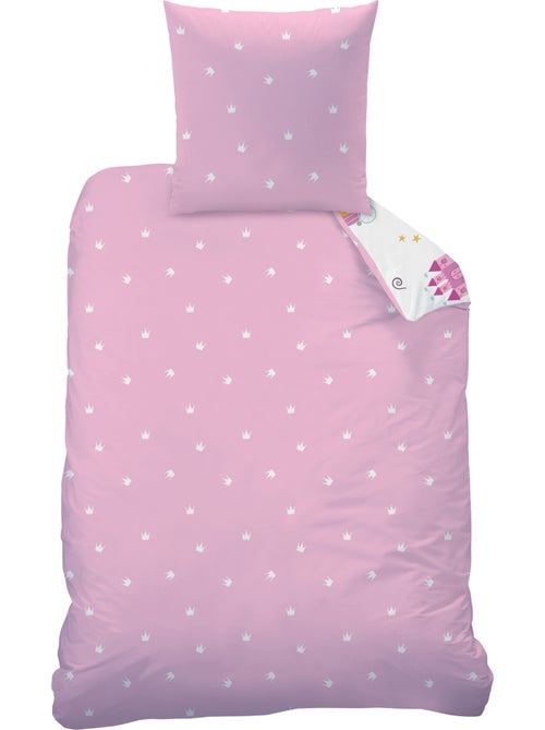 Parure de lit imprimée 100% coton, merveille - Kiabi