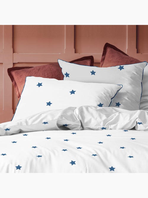 Parure de lit imprimée 100% coton, nuit etoilée - Kiabi Parure de lit imprimée 100% coton, nuit etoilée - Kiabi