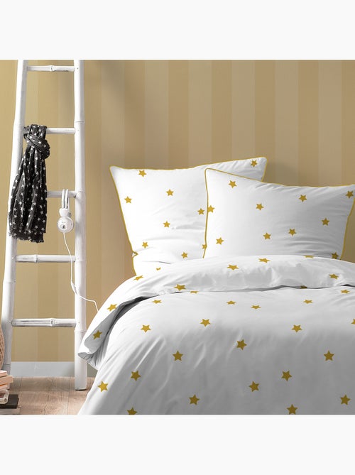 Parure de lit imprimée 100% coton, nuit etoilée - Kiabi Parure de lit imprimée 100% coton, nuit etoilée - Kiabi