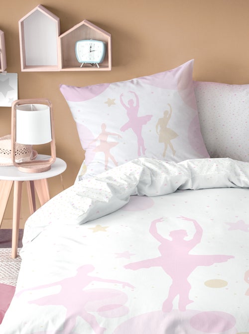 Parure de lit imprimée 100% coton, opéra - Kiabi