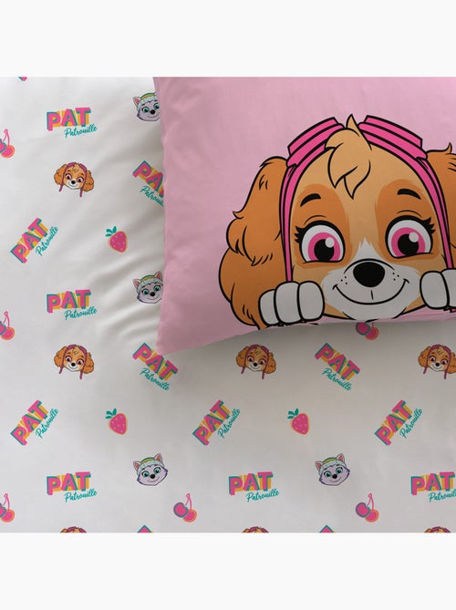 Parure de lit imprimée 100% coton, pat patrouille fruity - Kiabi