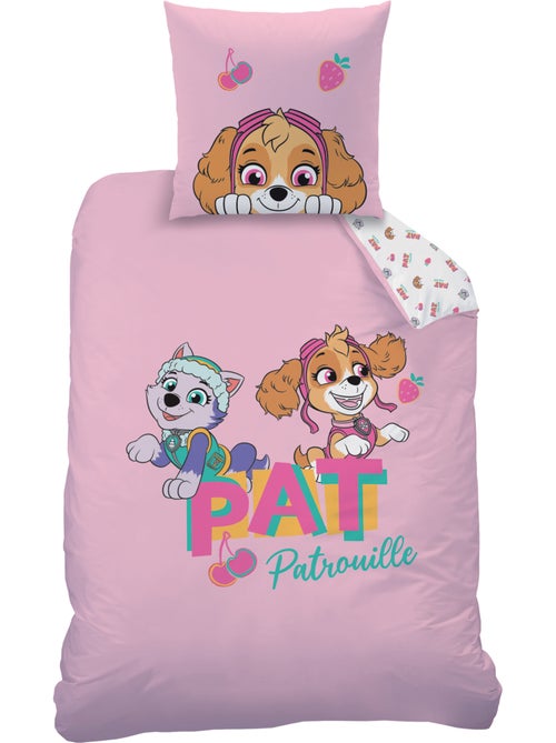 Parure de lit imprimée 100% coton, pat patrouille fruity - Kiabi