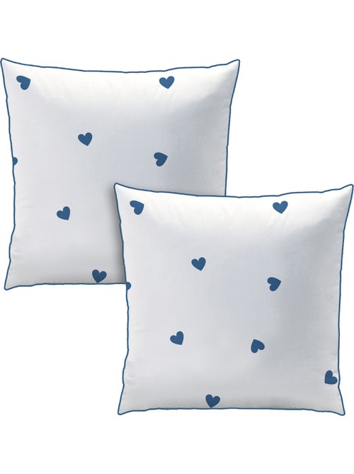 Parure de lit imprimée 100% coton, pluie de coeurs - Kiabi Parure de lit imprimée 100% coton, pluie de coeurs - Kiabi