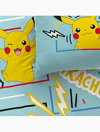 Parure de lit imprimée 100% coton, pokemon animation