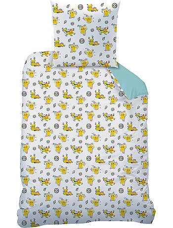 Parure de lit imprimée 100% coton, pokemon animation