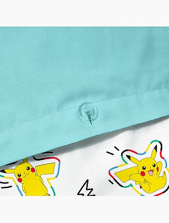 Parure de lit imprimée 100% coton, pokemon animation