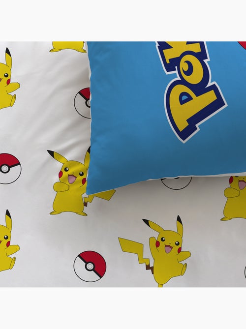 Parure de lit imprimée 100% coton, pokemon pokéball - Kiabi