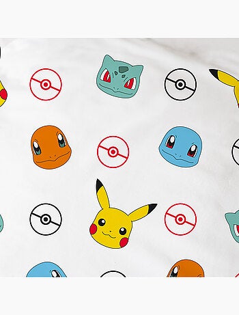 Parure de lit imprimée 100% coton, pokemon power