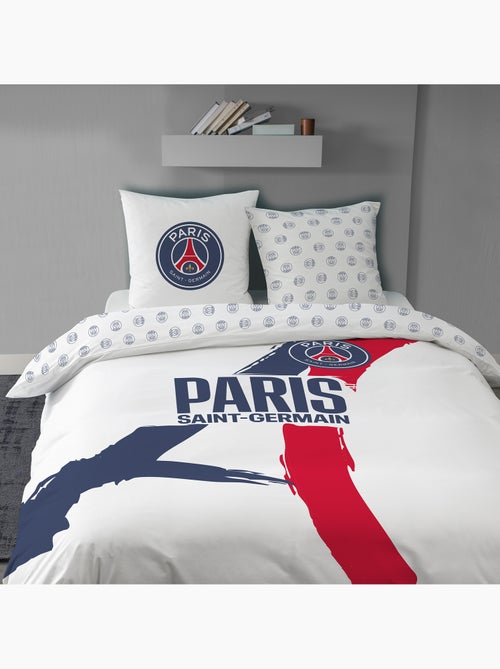 Parure de lit imprimée 100% coton, psg tour - Kiabi Parure de lit imprimée 100% coton, psg tour - Kiabi