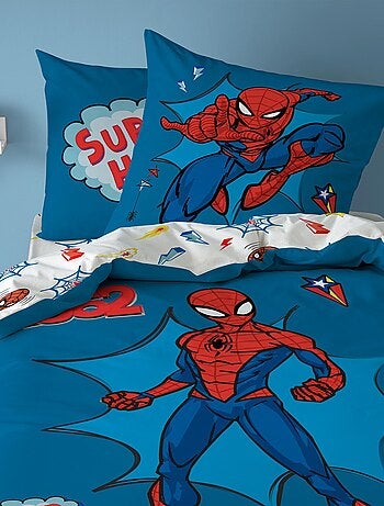 Parure de lit imprimée 100% coton, spiderman home avenger