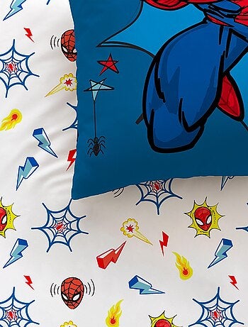 Parure de lit imprimée 100% coton, spiderman home avenger