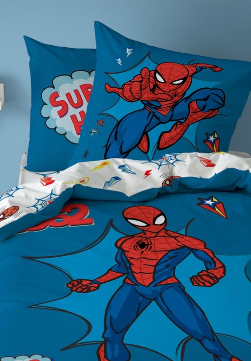 Parure de lit imprimée 100% coton, spiderman home avenger - Kiabi