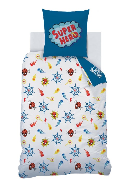Parure de lit imprimée 100% coton, spiderman home avenger - Kiabi