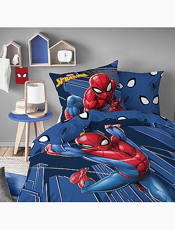 Parure de lit imprimée 100% coton, spiderman home true hero