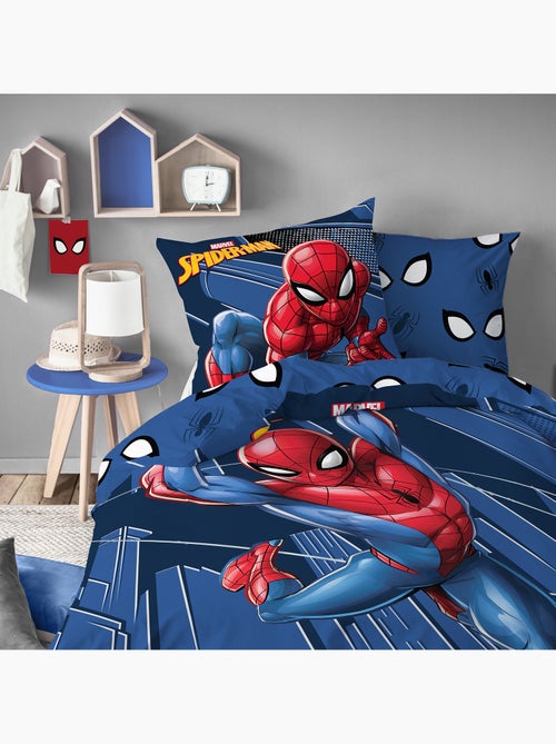 Parure de lit imprimée 100% coton, spiderman home true hero - Kiabi