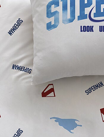 Parure de lit imprimée 100% coton, superman man