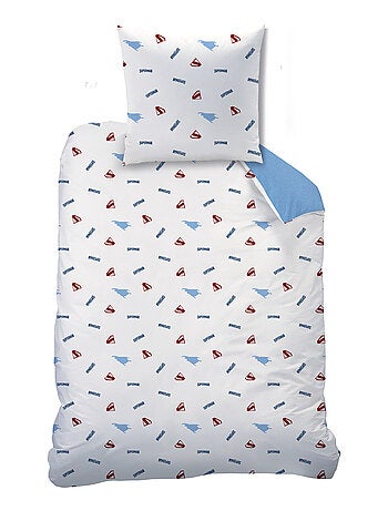 Parure de lit imprimée 100% coton, superman man