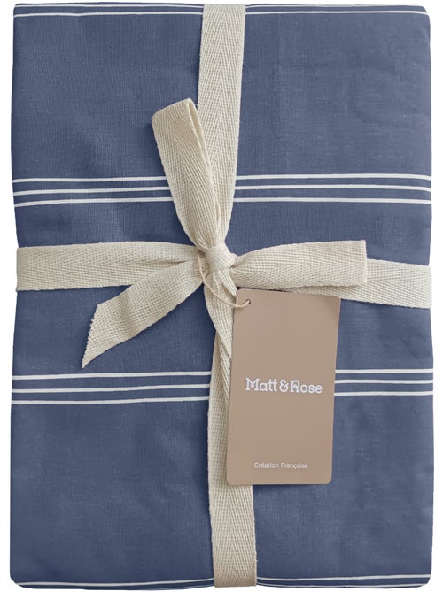 Parure de lit imprimée 100% coton, urban stripes - Kiabi Parure de lit imprimée 100% coton, urban stripes - Kiabi
