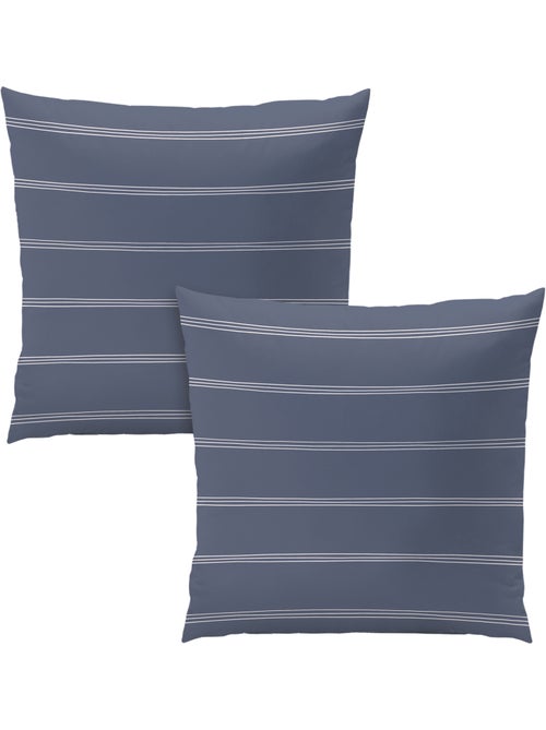 Parure de lit imprimée 100% coton, urban stripes - Kiabi Parure de lit imprimée 100% coton, urban stripes - Kiabi