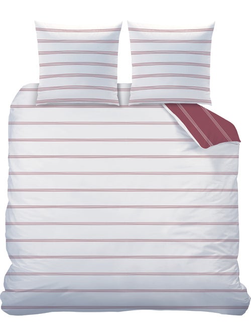 Parure de lit imprimée 100% coton, urban stripes - Kiabi Parure de lit imprimée 100% coton, urban stripes - Kiabi