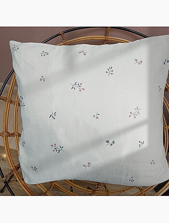 Parure de lit imprimée en gaze de coton, fleurettes