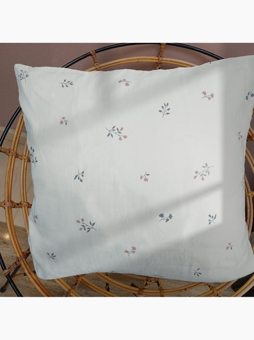 Parure de lit imprimée en gaze de coton, fleurettes - Kiabi Parure de lit imprimée en gaze de coton, fleurettes - Kiabi