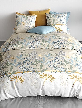 Parure de lit imprimée housse de couette + 2 taies - 2 personnes
