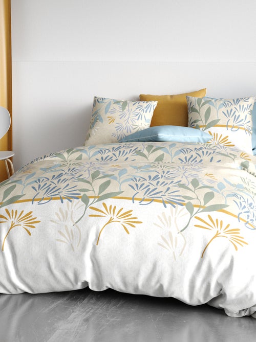 Parure de lit imprimée housse de couette + 2 taies - 2 personnes - Kiabi