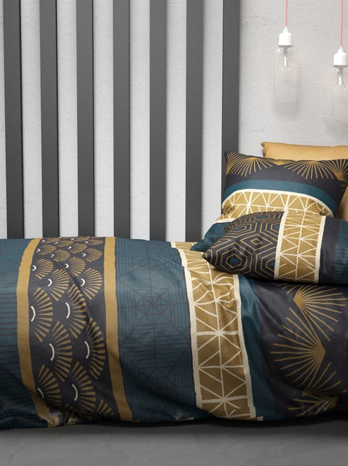 Parure de lit imprimée housse de couette + 2 taies - 2 personnes - Kiabi
