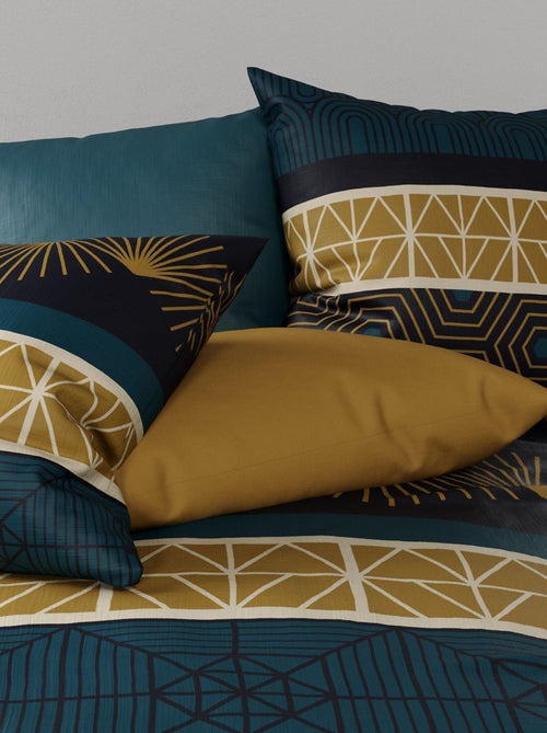 Parure de lit imprimée housse de couette + 2 taies - 2 personnes - Kiabi