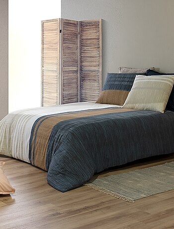 Parure de lit imprimée housse de couette + 2 taies - 2 personnes