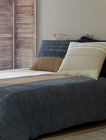 Parure de lit imprimée housse de couette + 2 taies - 2 personnes