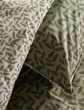 Parure de lit imprimée housse de couette + taies - 2 personnes