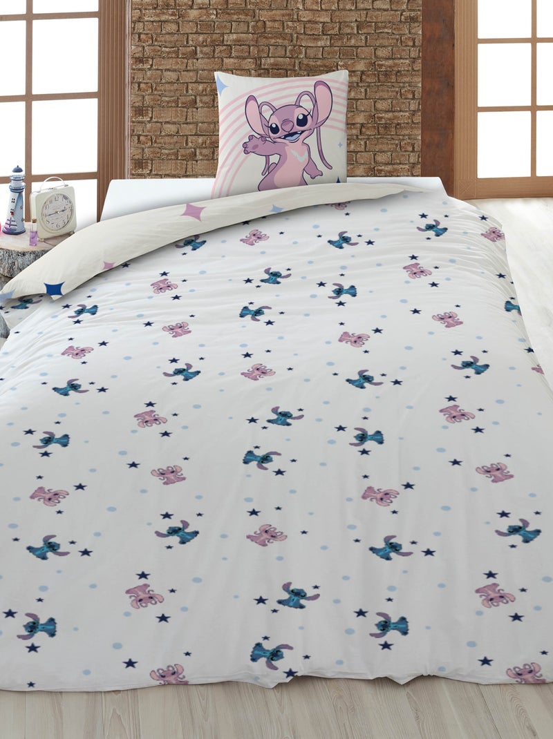 Parure de lit imprimée 'Stitch' 'Disney' - 1 personne Beige - Kiabi