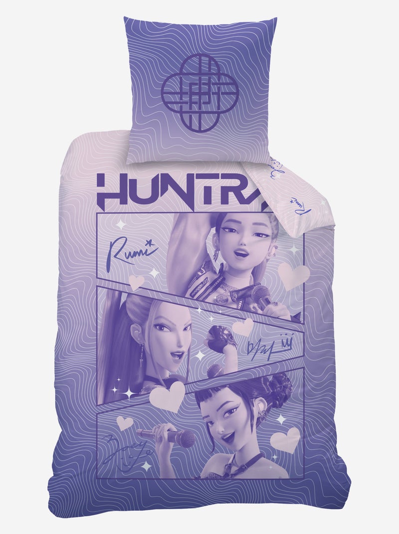 Parure de lit 'KPop Demon Hunters' 1 personne 2 pièces Violet - Kiabi