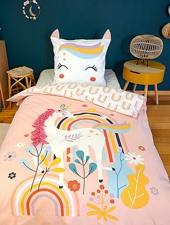 Parure de lit Licorne - 1 personne
