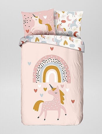 Parure De Lit Licorne Et Couronne De Fleur - Ma Parure