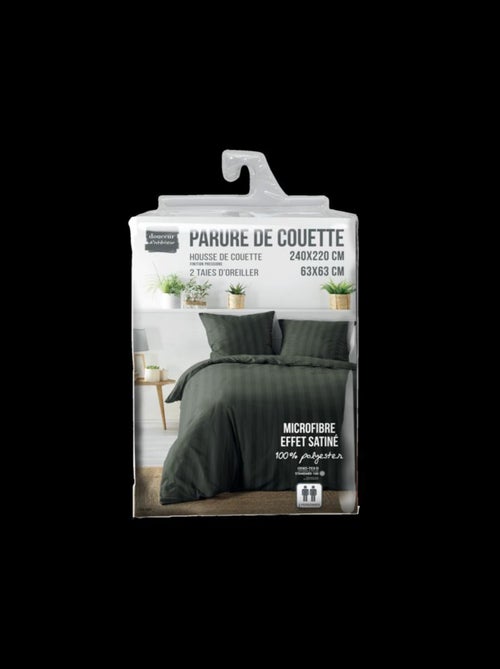 Parure de lit microfibre cléo promo linge - Kiabi Parure de lit microfibre cléo promo linge - Kiabi