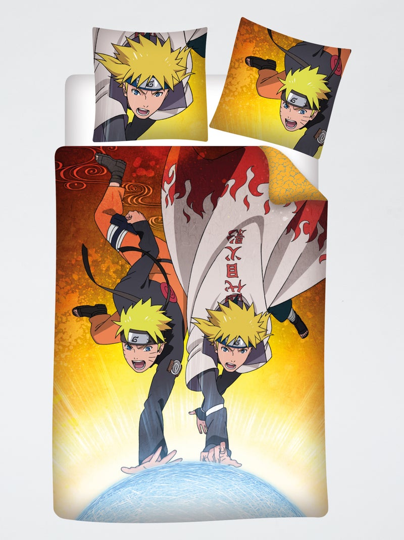 Parure de lit 'Naruto' - 1 personne Orange - Kiabi