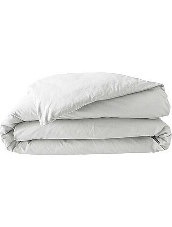 Parure de lit – percale de coton 78 fils – qualité hôtel – 2 taies 63x63 cm