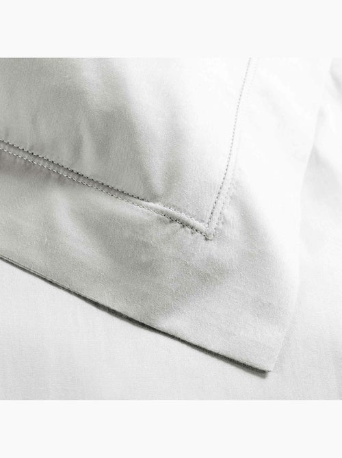 Parure de lit – percale de coton 78 fils – qualité hôtel – 2 taies 63x63 cm - Kiabi Parure de lit – percale de coton 78 fils – qualité hôtel – 2 taies 63x63 cm - Kiabi