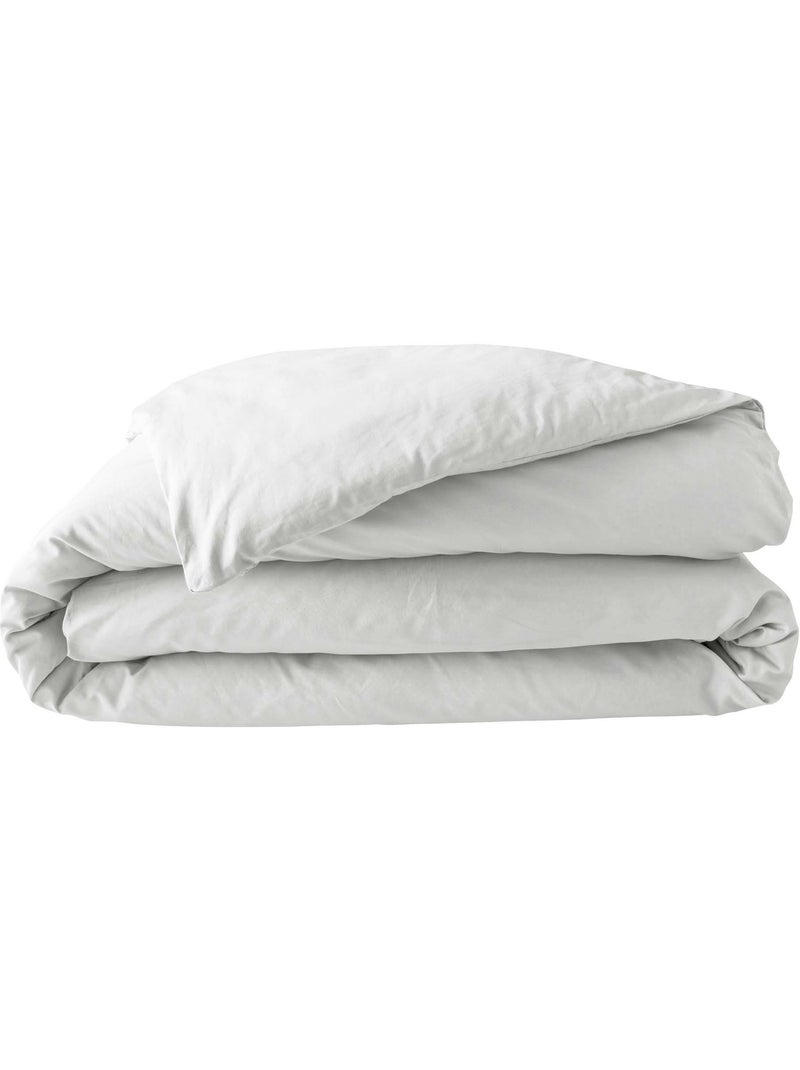 Parure de lit – percale de coton 78 fils – qualité hôtel – 2 taies 63x63 cm Blanc - Kiabi