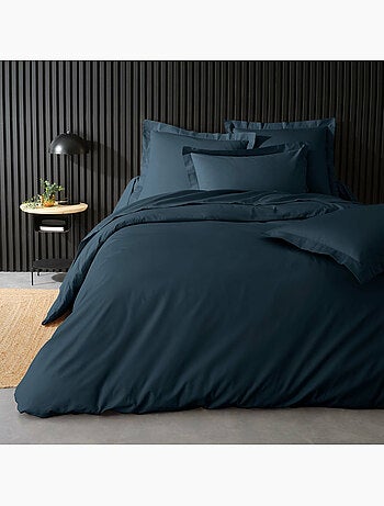 Parure de lit – percale de coton 78 fils – qualité hôtel – 2 taies 63x63 cm