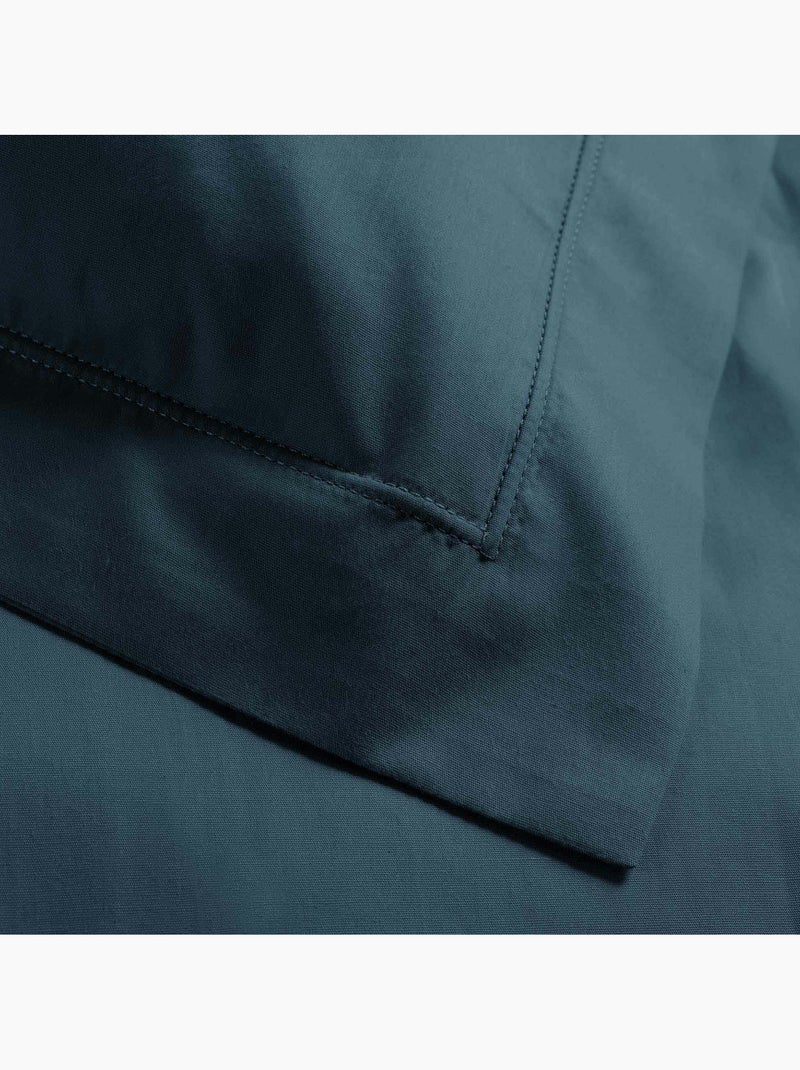 Parure de lit – percale de coton 78 fils – qualité hôtel – 2 taies 63x63 cm Bleu - Kiabi