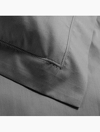 Parure de lit – percale de coton 78 fils – qualité hôtel – 2 taies 63x63 cm