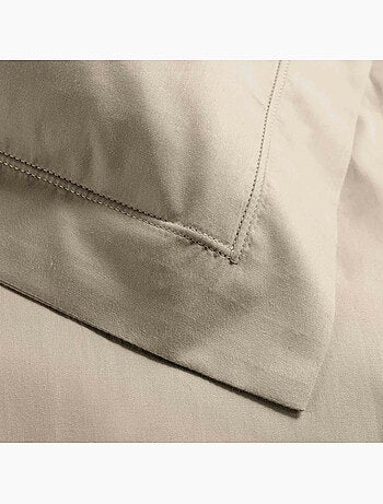 Parure de lit – percale de coton 78 fils – qualité hôtel – 2 taies 63x63 cm