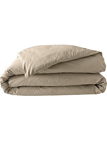 Parure de lit – percale de coton 78 fils – qualité hôtel – 2 taies 63x63 cm