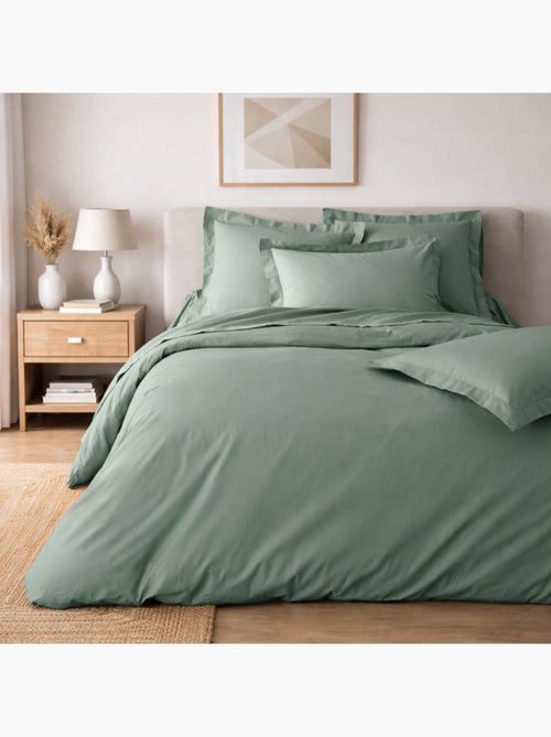 Parure de lit – percale de coton 78 fils – qualité hôtel – 2 taies 63x63 cm - Kiabi Parure de lit – percale de coton 78 fils – qualité hôtel – 2 taies 63x63 cm - Kiabi