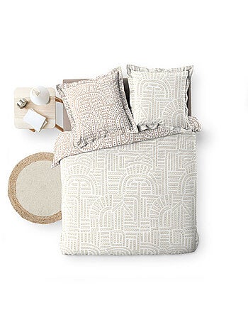 Parure de lit percale de coton 78fils eliot douceur d'intérieur