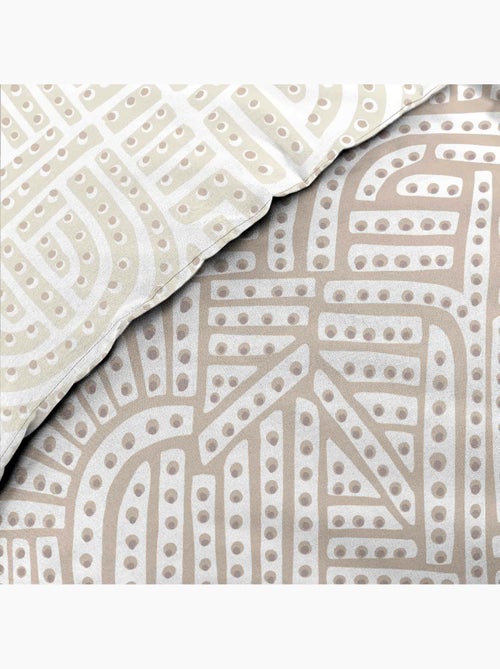 Parure de lit percale de coton 78fils eliot douceur d'intérieur - Kiabi